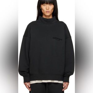 Essentials fear of god oversized mock neck sweatshirt